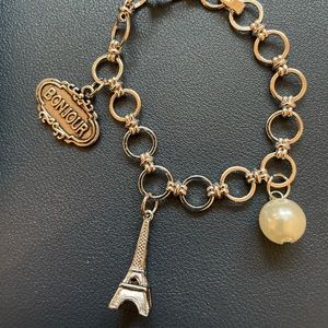 Handmade Parisienne charm bracelet